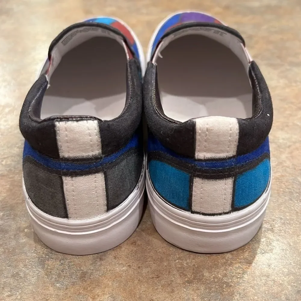 Upcycled Colorful Canvas Shoes 8.5
